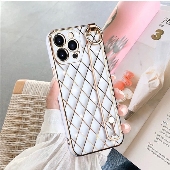 Iphone 13 Pro Case Full-Body Stylish Protective Cover Soft Case Wristband Holder - Picture 2 of 7